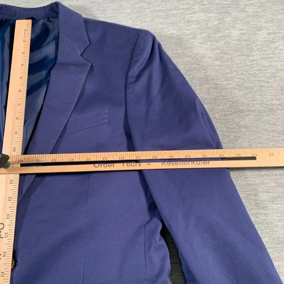J.Crew Ludlow Blazer Mens 42R Navy Blue Sport Coat Cotton Stretch 2 Button Lined